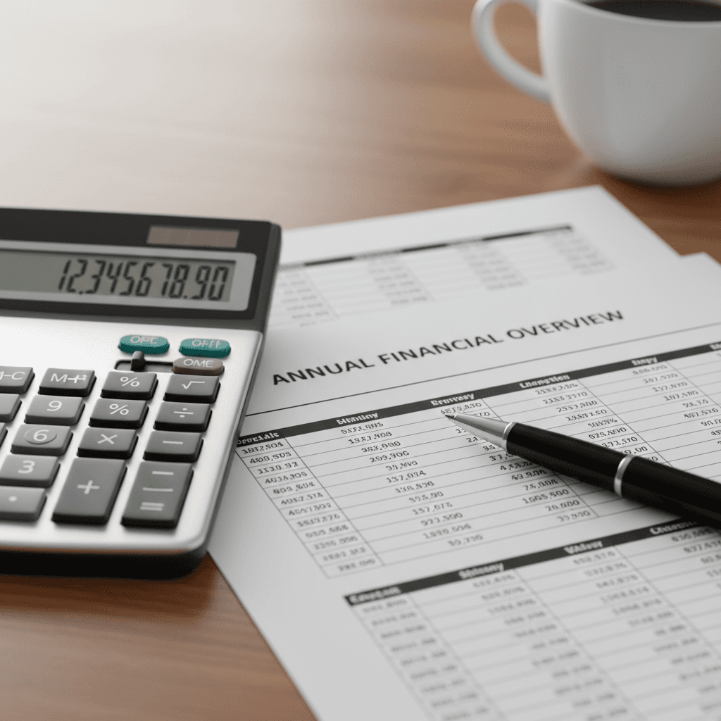 Financial report details